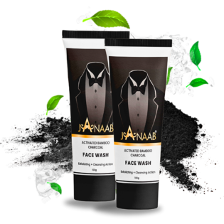 Activated Bamboo Charcoal Face Wash - Pack of 2