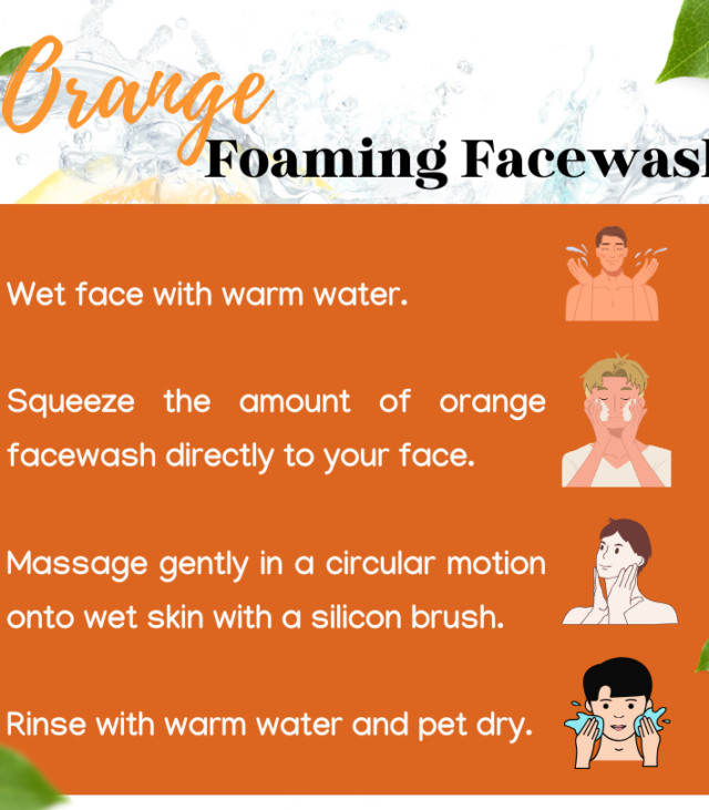 orange facewash